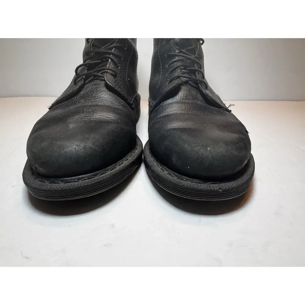 Women’s Size 8 Doc Martens Eldritch Black Leather Pebble grain Boots Cut Tag